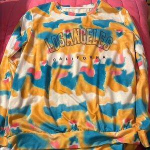 Colorful Los Angeles California Long Sleeve Shirt